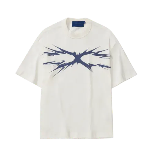 4sisters様オーダー Camiseta Quadro Creations Spikes Boxy Off White - Droper