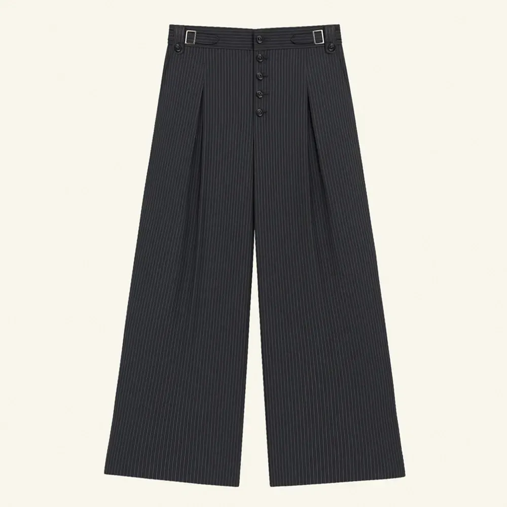Calça Egho Studios Army Pinstripe Trousers 1950s - Droper