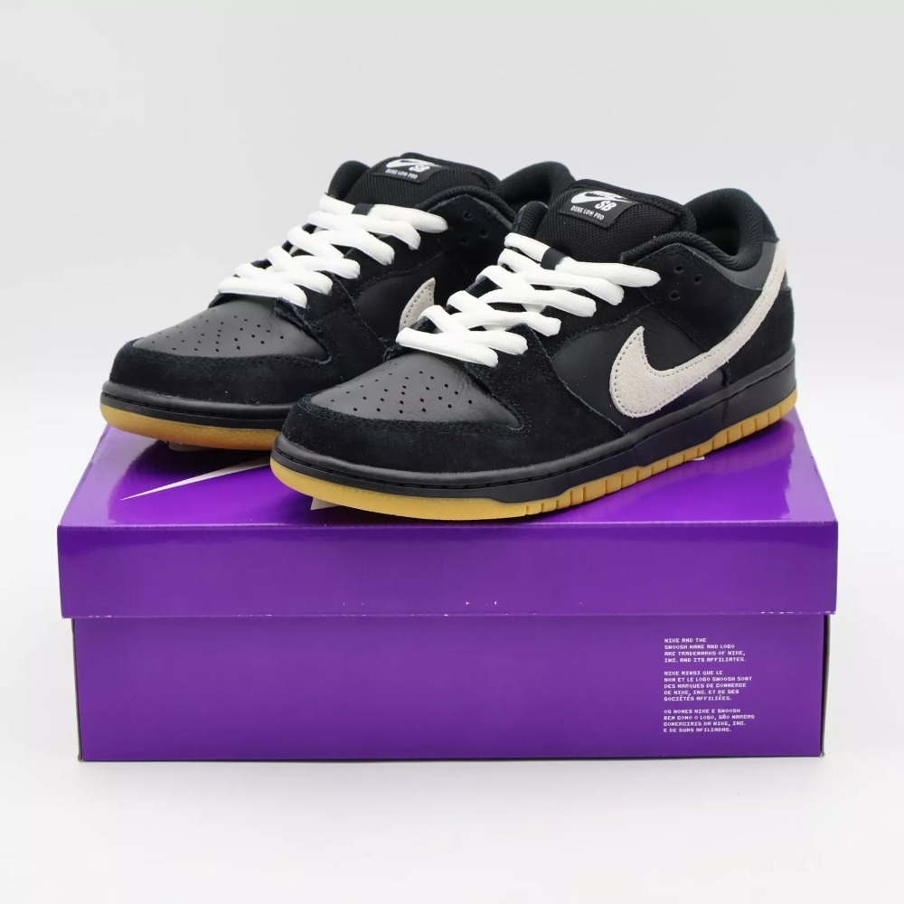 Nike SB Dunk Low Pro Black White — 39, Novo