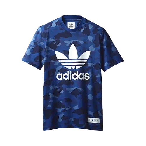 BAPE x adidas Camiseta adicolor Blue