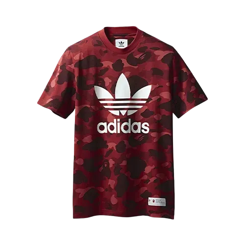 BAPE x adidas Camiseta adicolor Raw Red