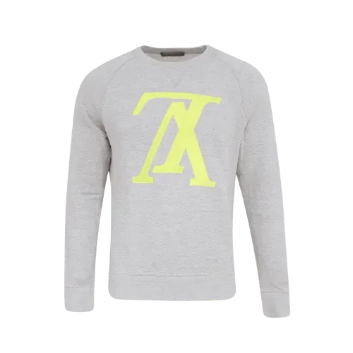 Moletom Louis Vuitton Upside Down Grey Green Neon
