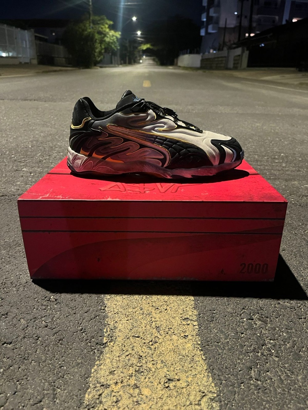 A$AP Rocky x Puma Inhale Distressed Neoprene Cream Black — 39, Novo