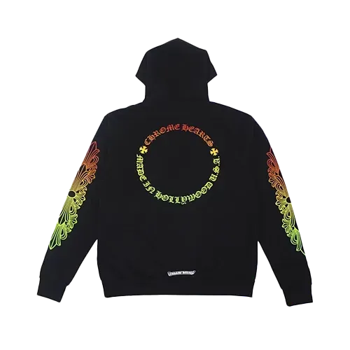 CHROME HEARTS グラデーションフーディ CHROME HEARTS MULTI COLOR CROSS CEMETERY HOODIE - Spyder｜セレクト