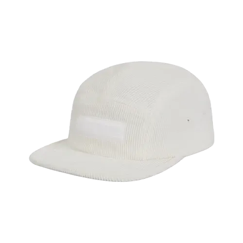 Boné Supreme Corduroy Camp Cap White