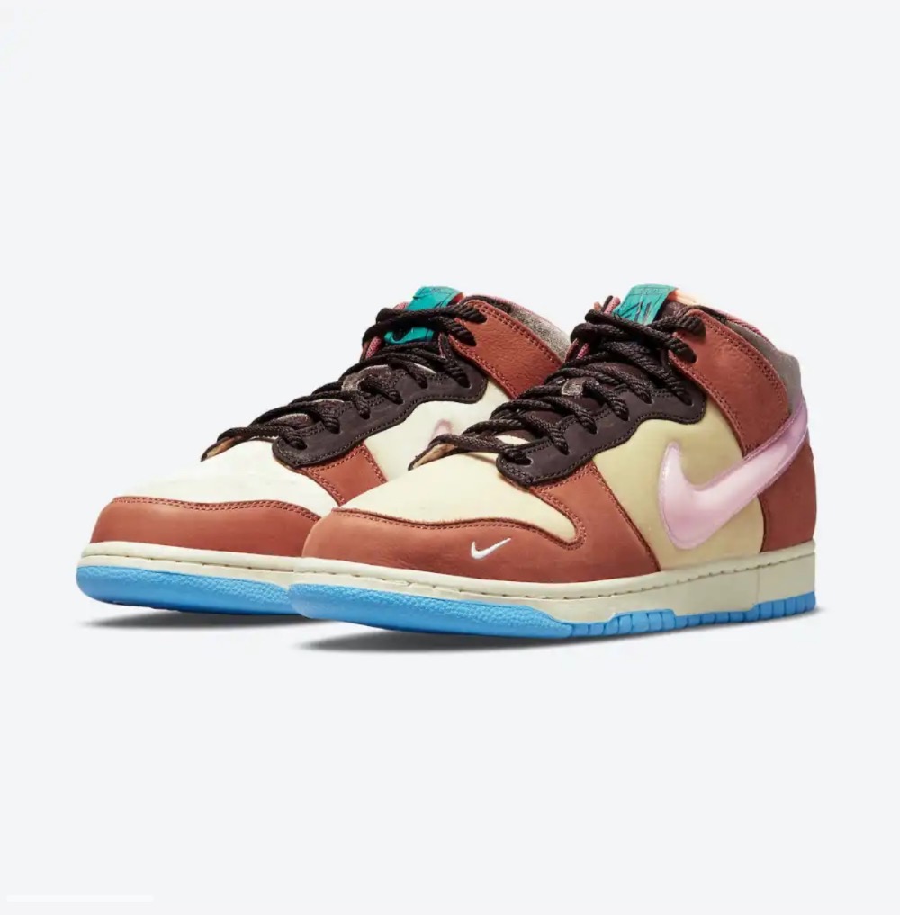 Social Status x Nike Dunk Mid Free Lunch Chocolate Milk