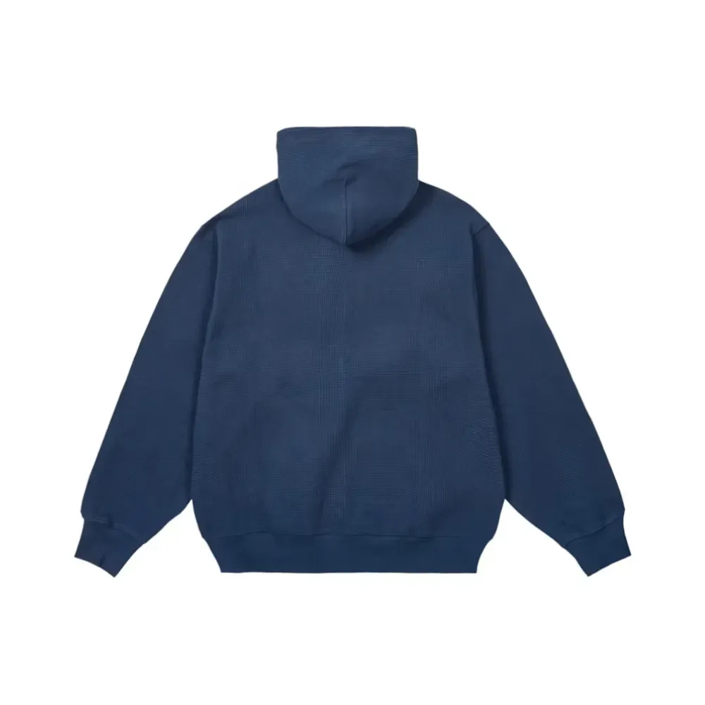 Moletom Palace Stamp Waffle Zip Hood Navy - Droper