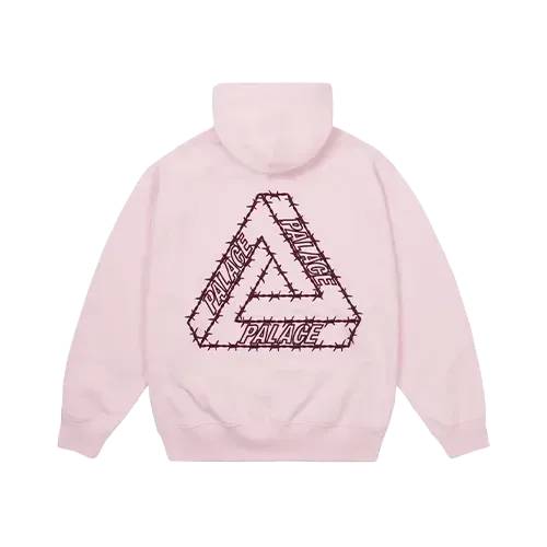 Moletom Palace Barbed Tri-Ferg Hood Lush Flush Pink - Droper
