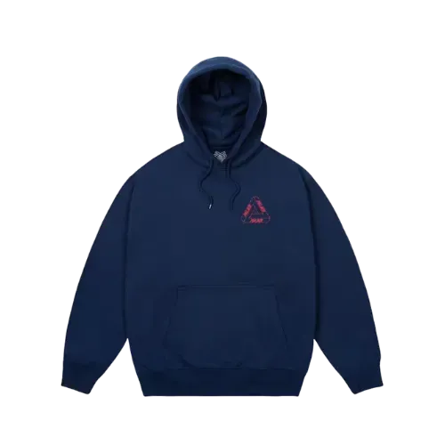 Moletom Palace Barbed Tri-Ferg Hood Navy