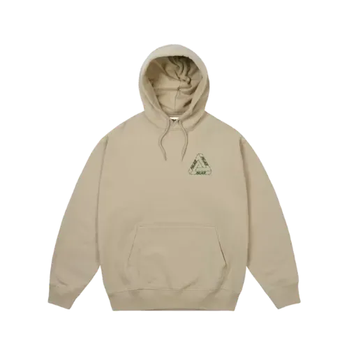 Moletom Palace Barbed Tri-Ferg Hood Stoney Grey