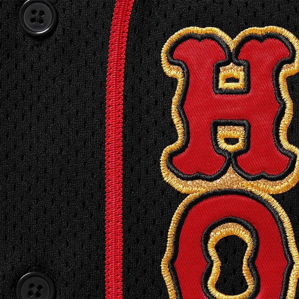 Homerun x Supreme Camiseta Baseball Jersey Black - Droper