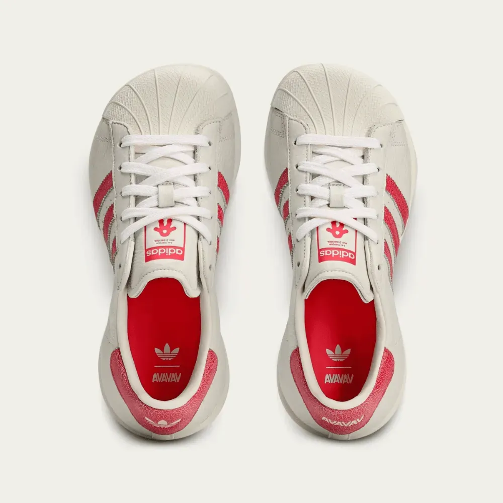 Avavav x adidas Superstar Crystal White Red - Droper