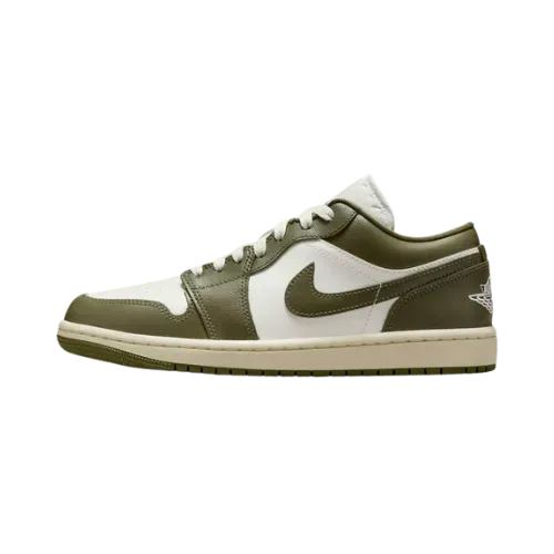 Air Jordan 1 Low Sail Coconut Milk Medium Olive