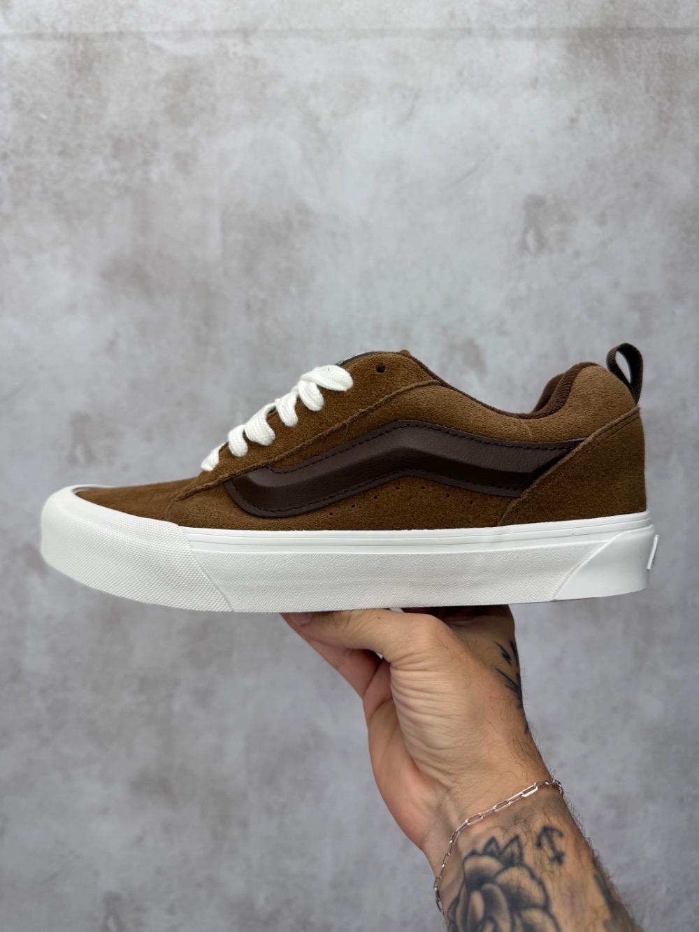 Vans Knu Skool Suede Brown — 39 / 40 / 41 / 42 / 43, Novo
