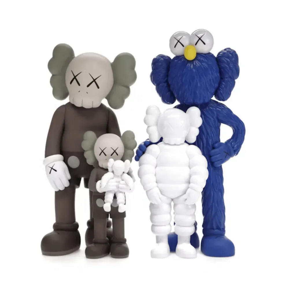 その他 #1 KAWS FAMILY BROWN/BLUE/WHITE KAWS Family Vinyl Brown Blue White - Droper