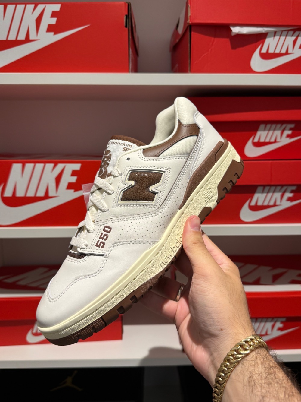 Aimé Leon Dore x New Balance 550 Brown — 42, Novo