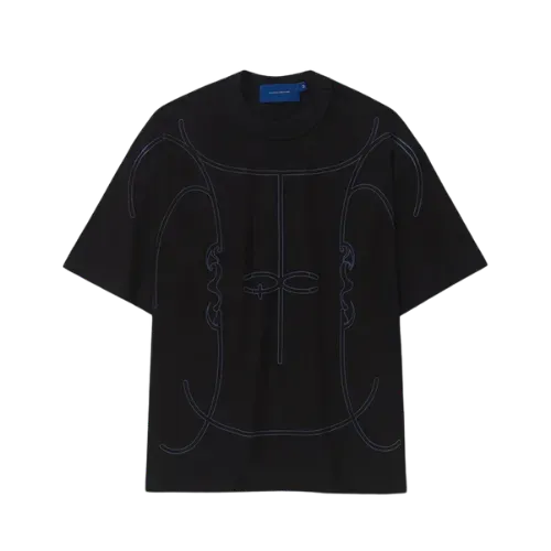 Camiseta Quadro Creations Linhas Boxy Preto