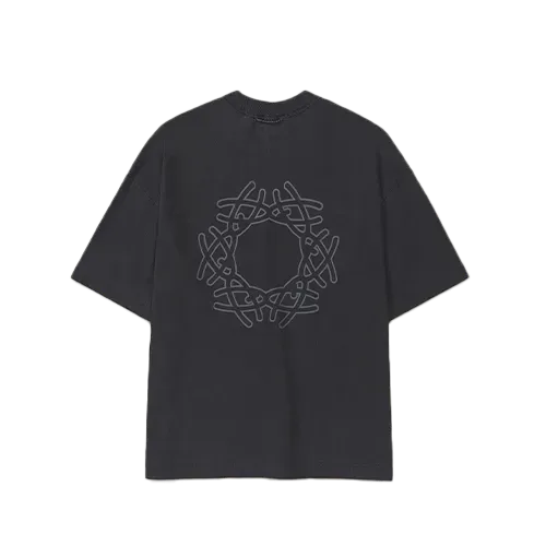 Camiseta Quadro Creations QC Simbolo Boxy Stoned Black