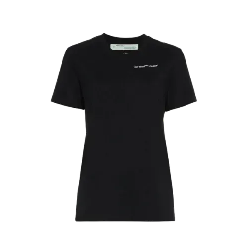 Camiseta Off-White Quotes Casual Black