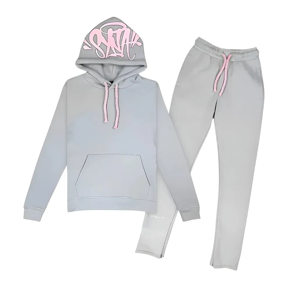 Tracksuit Syna World Syna Logo Grey Pink - Droper