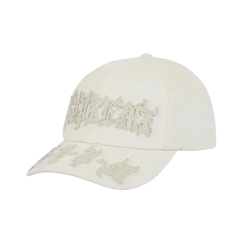 Boné Supreme Leather Applique 6-Panel White - Droper