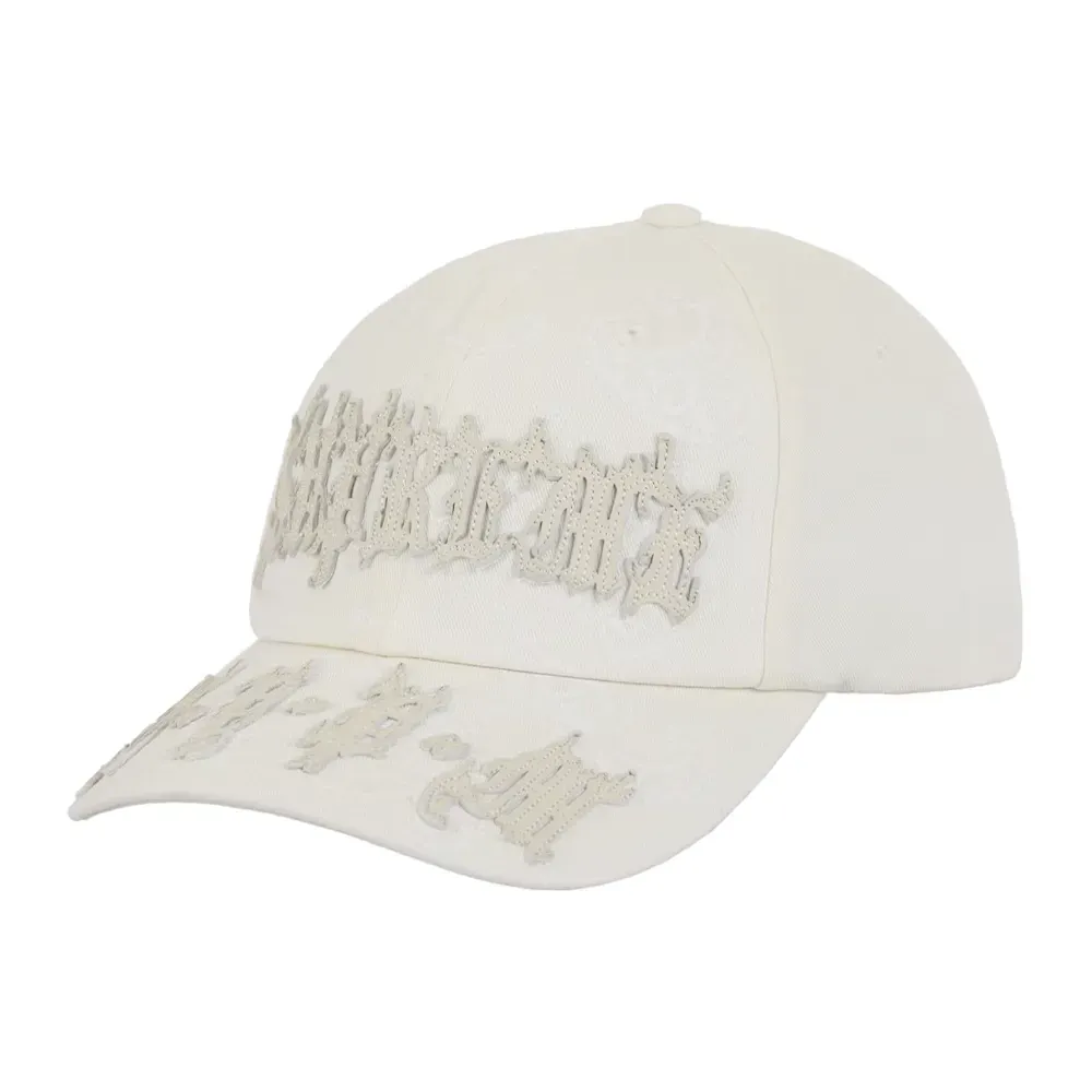 Boné Supreme Leather Applique 6-Panel White - Droper