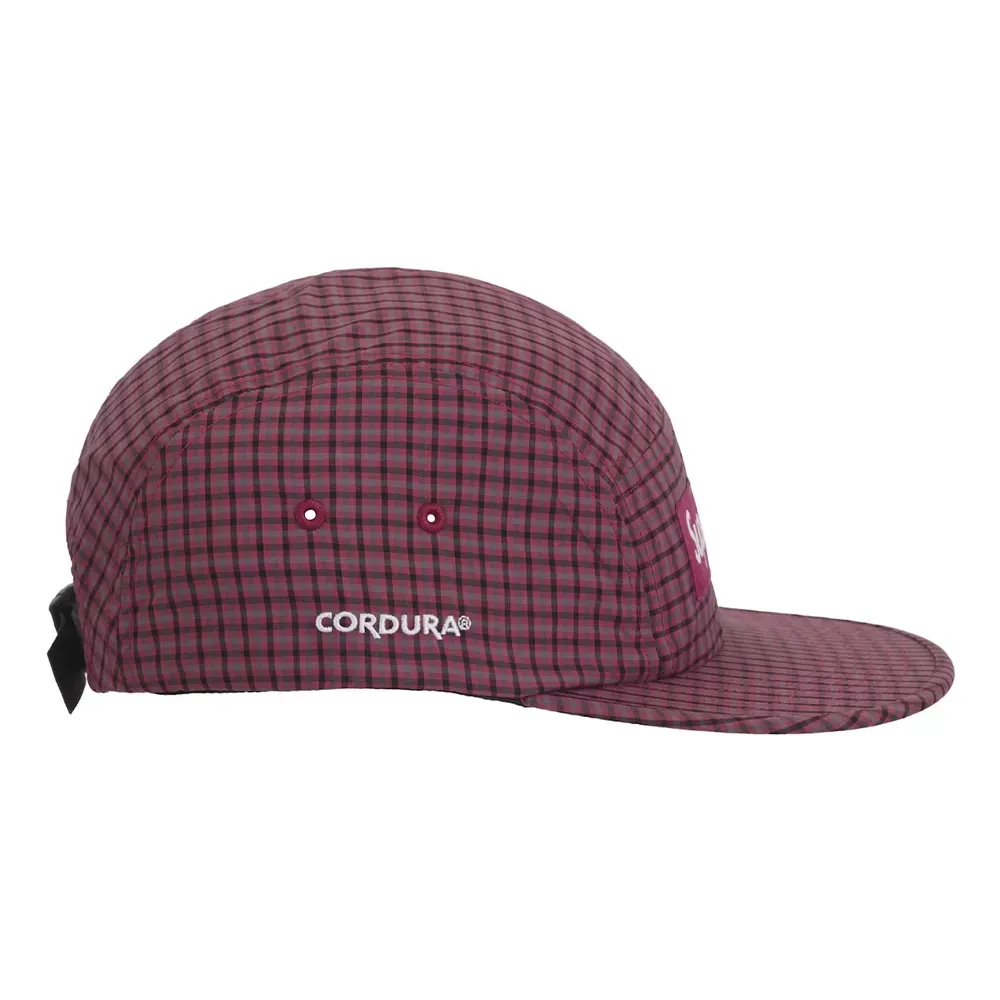 Boné Supreme Cordura Plaid Camp Cap Red - Droper
