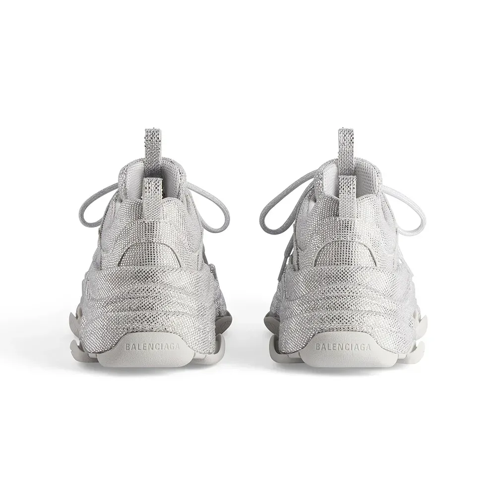 Balenciaga Triple S Rhinestones Light Grey - Droper