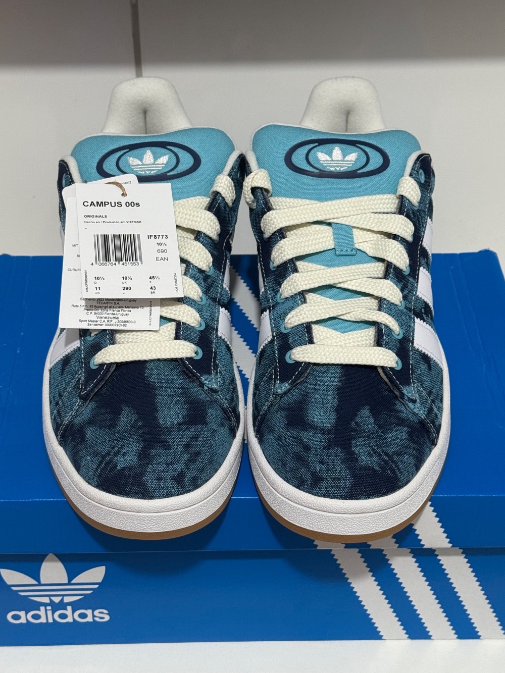 adidas Campus 00s Preloved Blue Cloud White Off White — 43, Novo