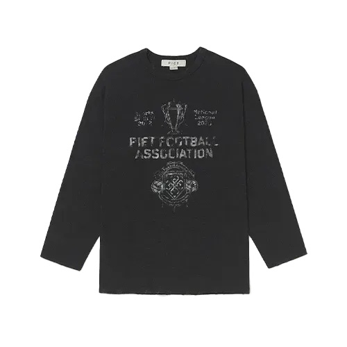 Camiseta Piet Football Association Long Sleeve Vintage Black