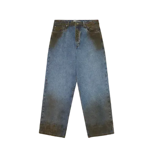 Calça Piet Dirt Stained Oversized Denim Blue