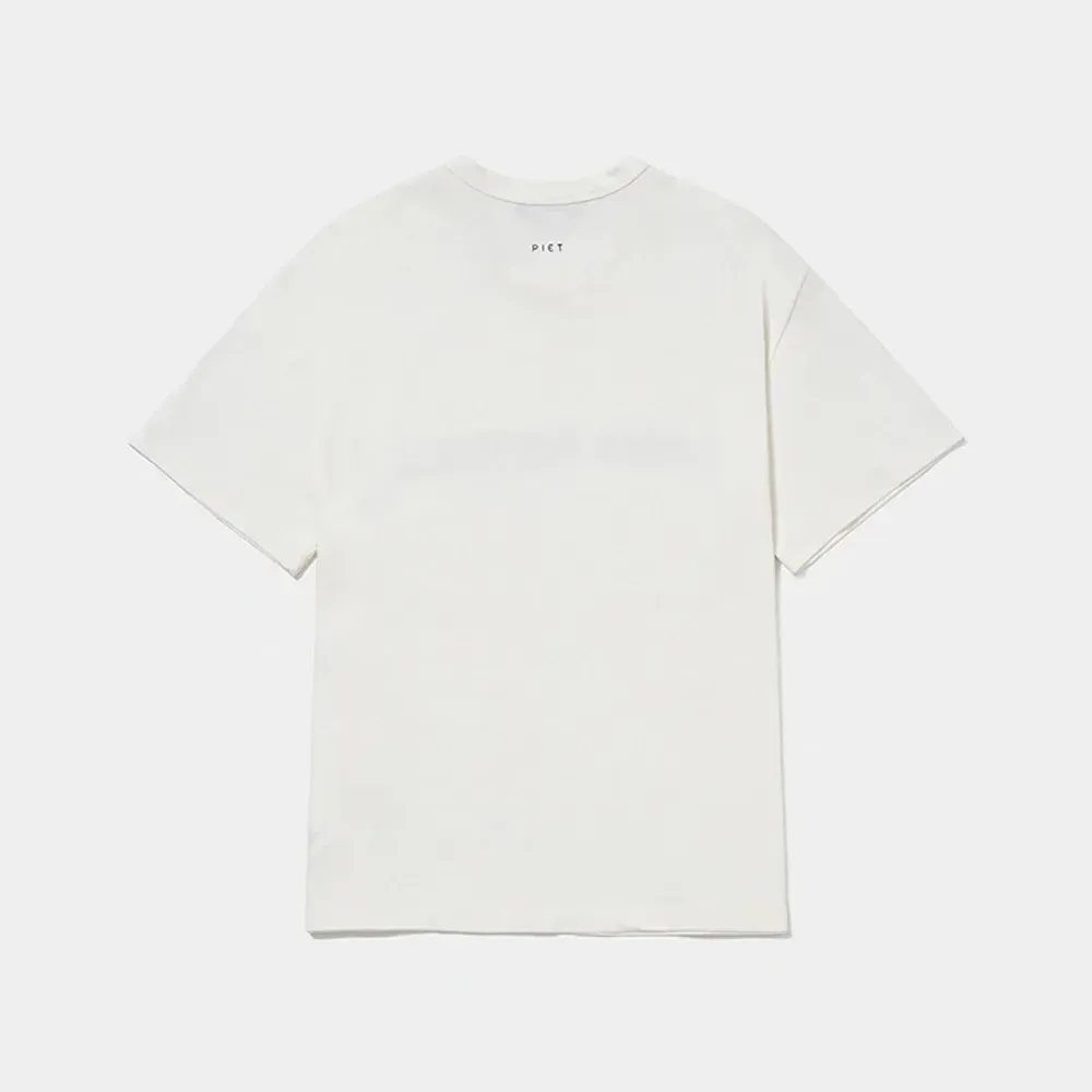 Camiseta Piet Doping Kontrolle Bone White foto 1