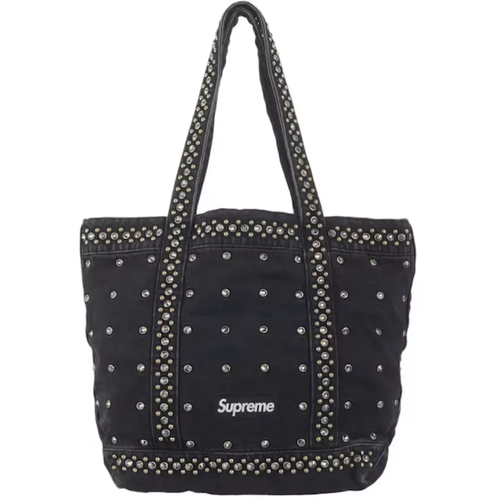 b.b. Simon x Supreme Tote Bag Denim Black - Droper