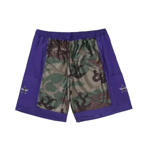 Short Supreme Side Pocket Basketball Woodland Camo - Droper
