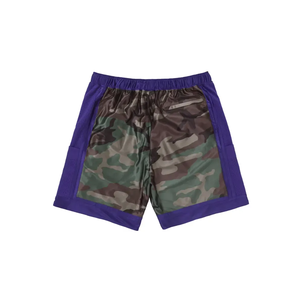 Short Supreme Side Pocket Basketball Woodland Camo - Droper