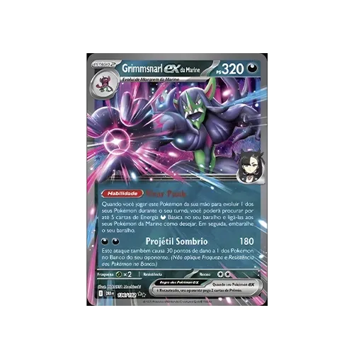 Grimmsnarl ex da Marine 2025 Pokémon TCG (136/182) - Droper