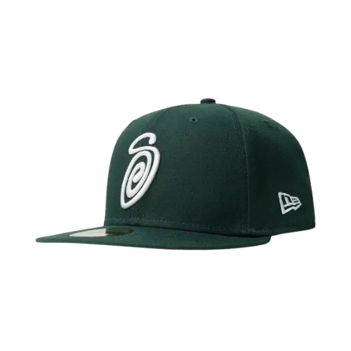 Boné Stussy Curly S 59FIFTY New Era Forest Green