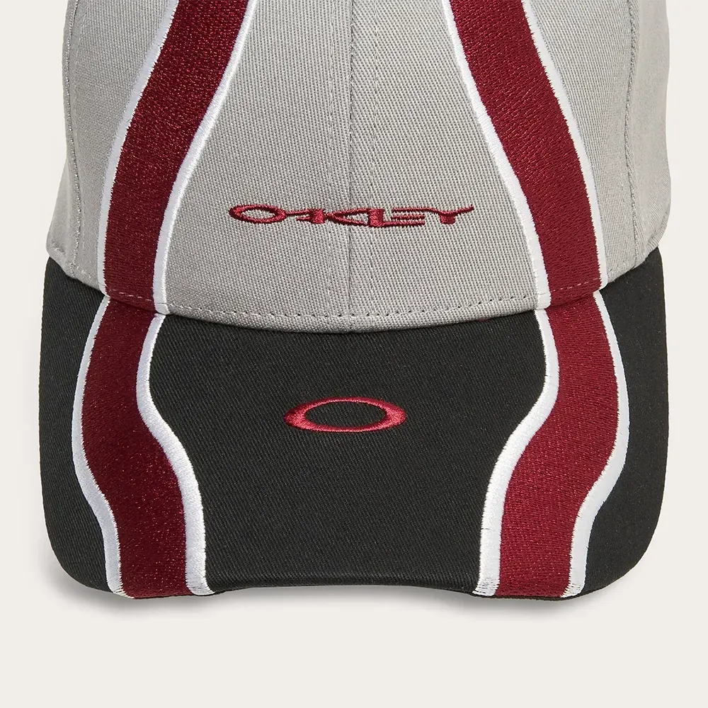 Boné Oakley Wave Cement Black Iron Red foto 1