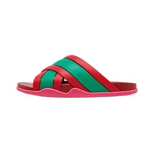 Gucci Web Slide Pink Rubber