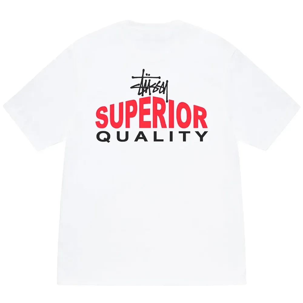 Camiseta Stüssy Superior Quality White foto 1