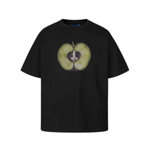 Camiseta Quadro Creations Maçã Boxy Preto