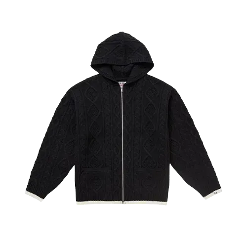 GoodEnough x Supreme Suéter Zip Up Hooded Black - Droper