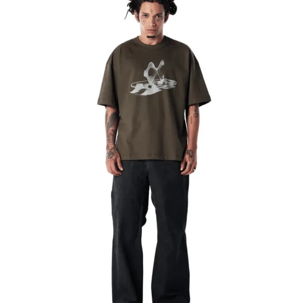 Camiseta Quadro Creations Mesa Boxy Verde - Droper