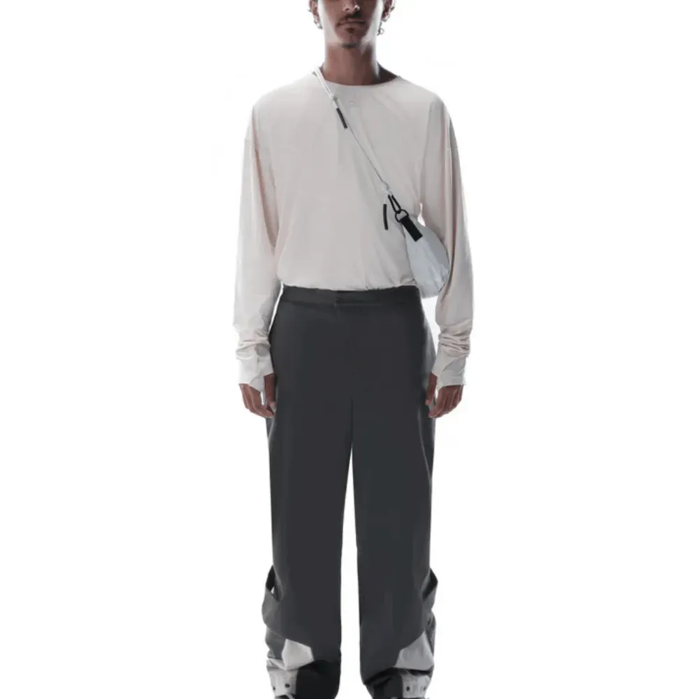 Camiseta Quadro Creations Vaughan Tech Longsleeve Off-White - Droper
