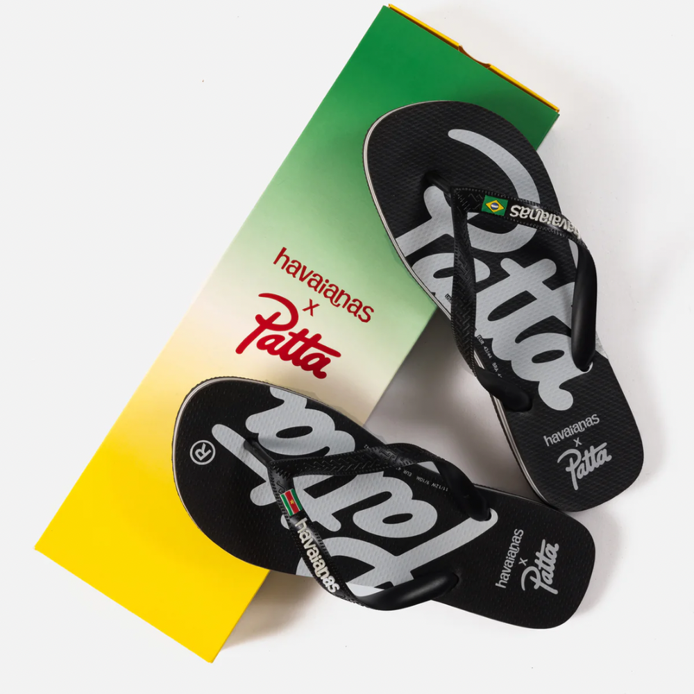 Patta x Havaianas Chinelo Black Foto 4