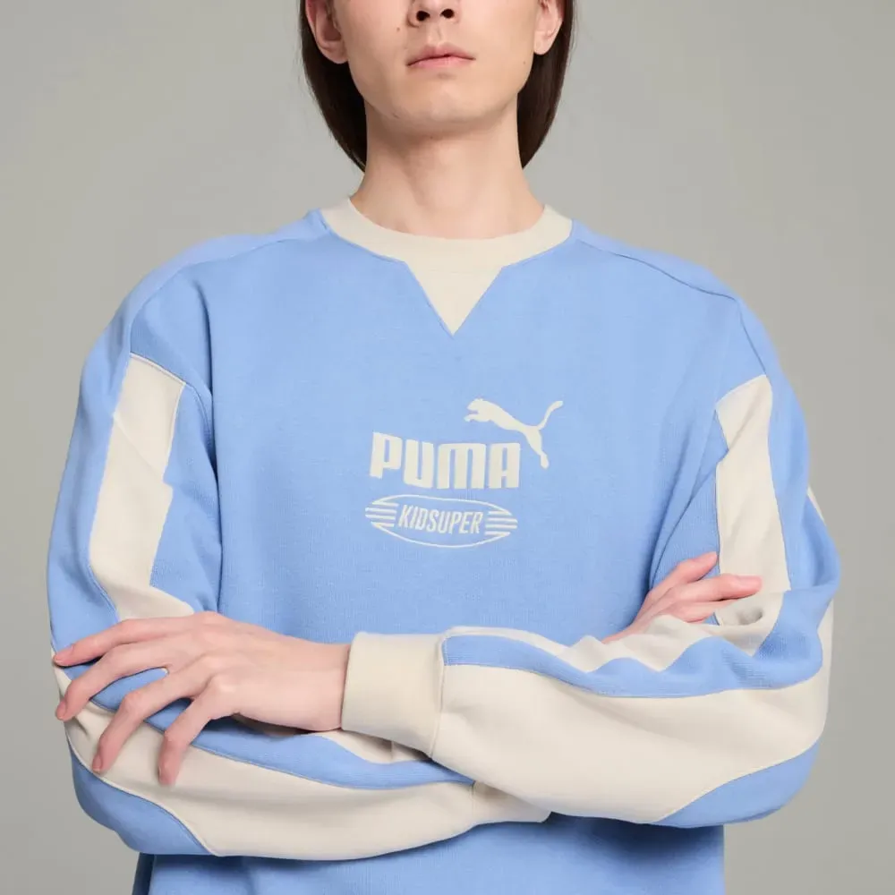 KidSuper x Puma Moletom Crew Light Blue foto 2