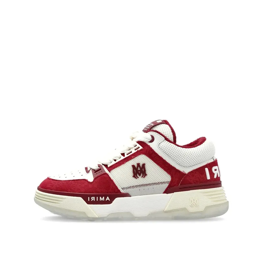 Amiri MA-1 Deep Red Quad Monogram Print - Droper