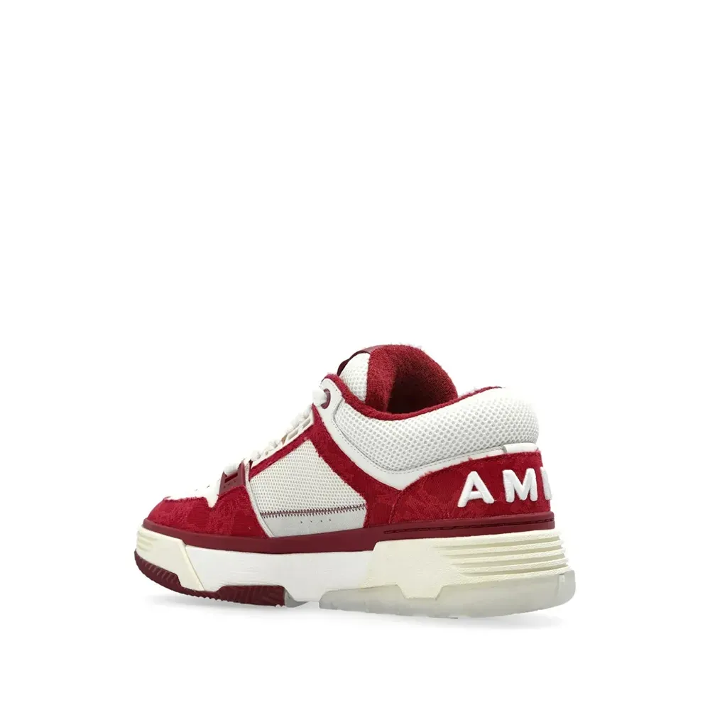 Amiri MA-1 Deep Red Quad Monogram Print - Droper
