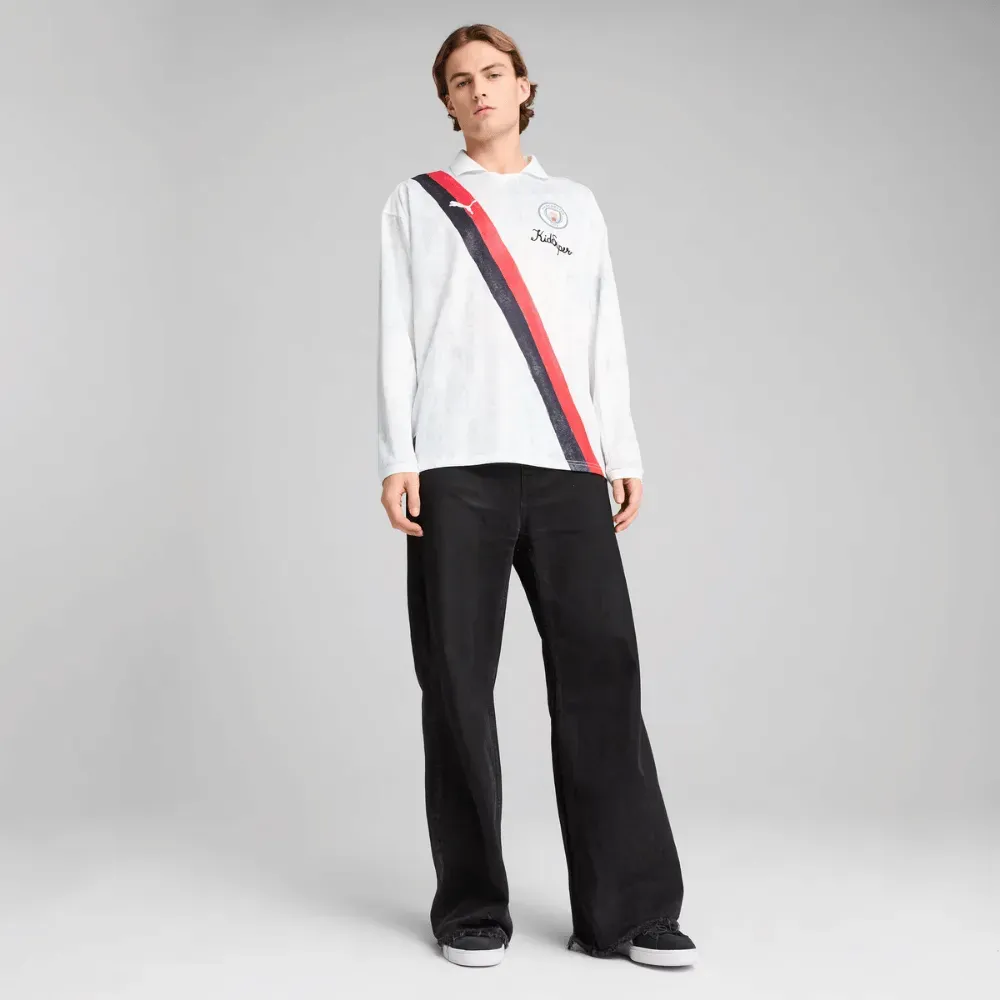 KidSuper x Puma Camisa Retrô Manchester City Masculina White - Droper