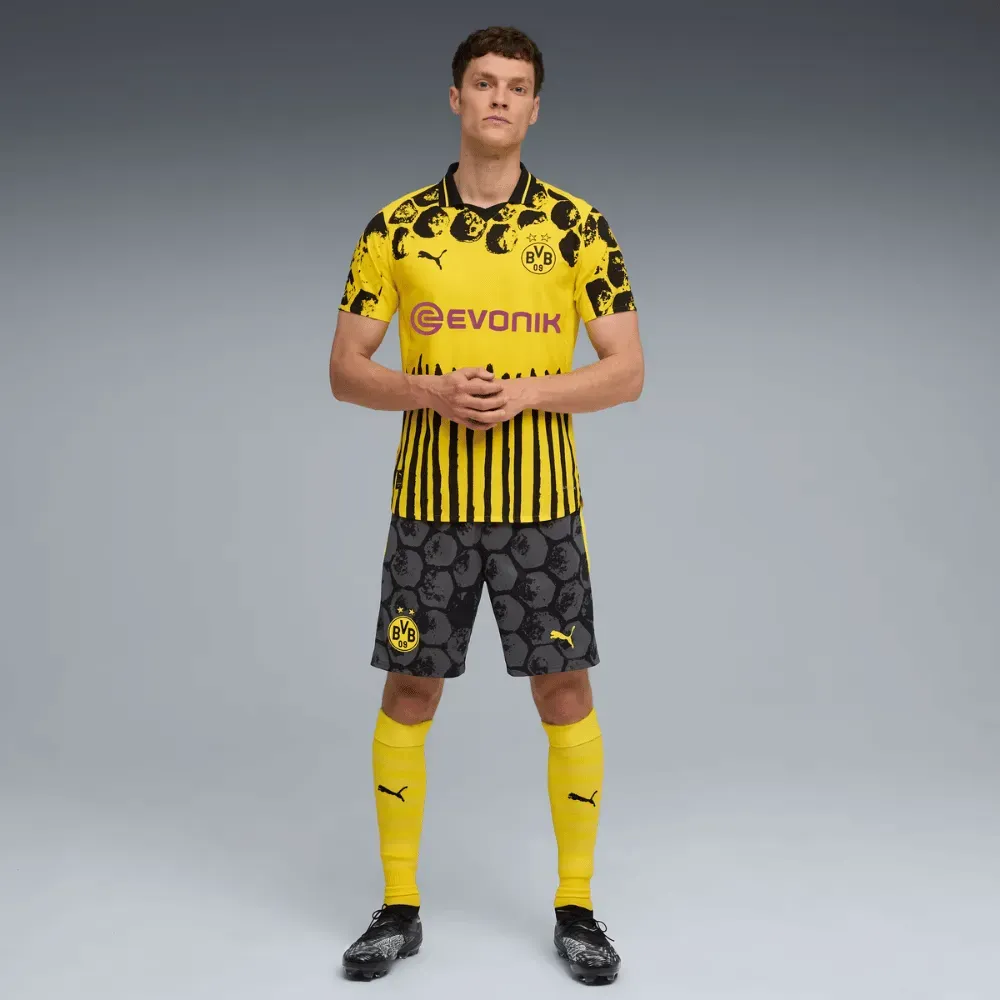 KidSuper x Puma Camisa Borussia Dortmund Authentic Masculina - Droper